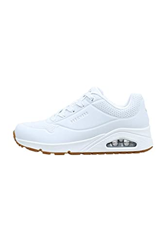 Skechers Uno, Zapatillas Mujer, White Durabuck, 41 EU