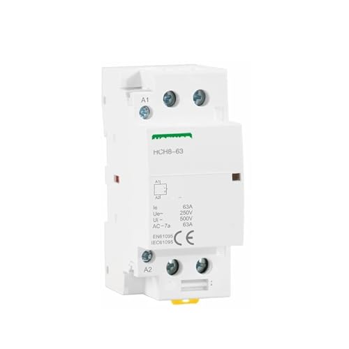 Contacteur modulaire silencieux 2P 63A à double contact pour économie d'énergie