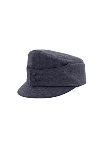 Casquette en laine Luftwaffe Bergmütze EM bleu gris idéale pour taille 56 et 57