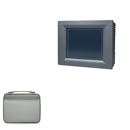 BoxWave Case Compatible with Advantech TPC-61T - Hard Shell Briefcase, Slim Messenger Bag Briefcase Cover Side Pockets - Pewter