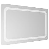 vidaXL Miroir de Salle de Bain à LED Décoratif Cosmétique Miroir de Courtoisie Miroir de M...