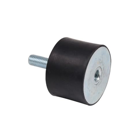 Ebksqs 4 Piezas Silentblock Goma M6 Amortiguador Antivibración - Soportes Aislador de Caucho VD20*15 M6*18 para Aire Acondicionado, Generador y Coche