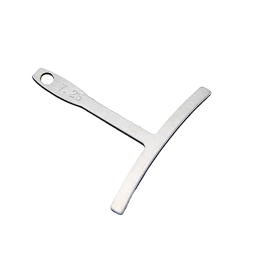 Règle Radian touche basse et guitare pour corriger la frise des cordes