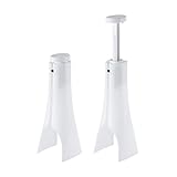 ライクイット (like-it) 靴 収納 ブーツ スペースセーバー 約幅12x奥10.8x高35.5~49.5cm ホワイト 日本製 BH-01L ブーツ収納スタンド ブーツ収納ラック ブーツ収納玄関 型崩れ防止 省スペース 長靴 レインブーツ