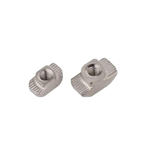 Tuercas en T de acero al carbono M4 para perfiles de aluminio serie 30, pack de 10 unidades