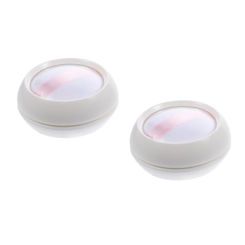 AUTSUPPL 2個セット パウダーボックス make up box 空の火薬ケース 収納体粉末容器 フェイスパウダーメイクアップジャー 化粧容器 小麦粉の容器 旅行コンテナ 粉体容器 旅行瓶
