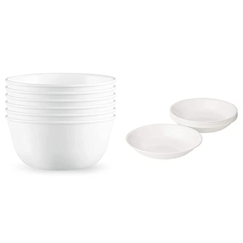 Corelle Vitrelle 28oz Soup/Cereal Bowls Set of 6, Chip & Crack