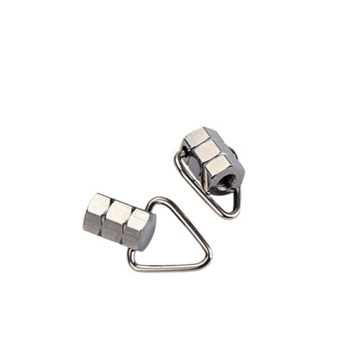 Toddmomy 2 PCS Strap Lock Buttons for Banjo Secure Acoustic Guitar Strap Locks Easy to Install Durable Silver Design Protects Instrument From Accidental Release