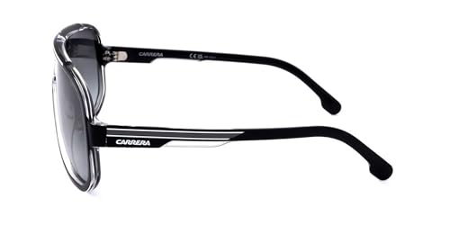 Image of Carrera Unisex Sunglasses, 80s /9o black white, 63