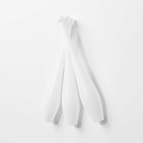 Play Juggling Set aus 3 Einteiligen Jonglierkeulen Prima - Perfekte Balance für Anfänger und Profis - Weiß