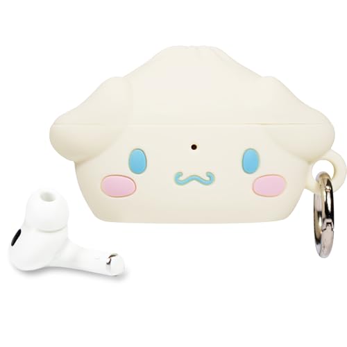 Image of iFace x Hello Kitty and Friends Case [ Compatible with AirPods Pro 2 ][Steamed Bun Series] Silicone Protective Cover [Carabiner Clip Included] [Wireless Charging Compatible] - Cinnamoroll