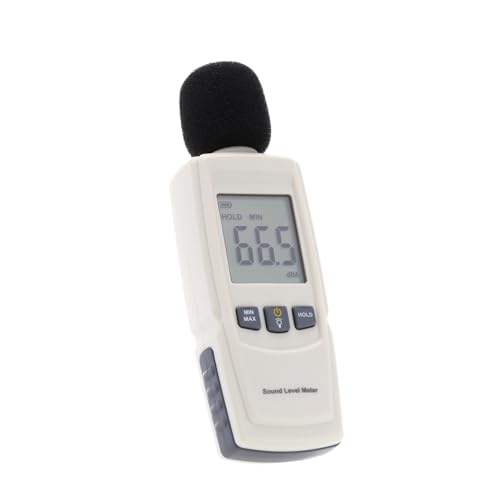 Medidor Decibelios, Medidor de nivel de sonido Digital LCD medidor DB portátil instrumento de medición de volumen de ruido probador de monitoreo de decibelios 30-130dB
