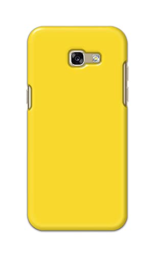Image of Printed Hard Back Cover Case for Samsung Galaxy A5 2017 Back Cover (Plain Yellow) -1803