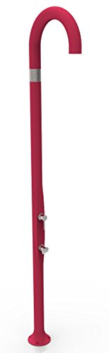 Ducha Tradicional De Exterior Jardín Grifo Y Lavapiedi Arkema Funny Yin Cherry