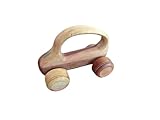 Hand-carved Sculptures, Handmade Wooden Toy Car, Natural Hardwood Push, Retro Wood Ornament for Home Decor(Small)