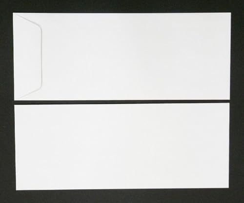 Blanke Versandtaschen 125x312mm 120g/qm gummiert VE=100 Stück weiß