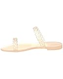 Stuart Weitzman Womens Braida Open Toe Jelly Sandals Beige 8 Medium (B,M)