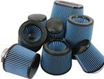 Injen/AMSOIL Ea Nanofiber Dry Air Filter - 3.00" Flange Diameter 6" Base / 5" Tall / 5" Top- 54 pleat (X-1014-BB)
