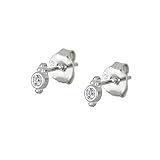 Feng Shui， Pendientes de Plata 925 Vintage, Pendientes de Tuerca para Mujer, circonita cúbica Redonda, hipoalergénicos, para cartílago, joyería Piercing
