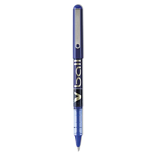 Pilot VBall Liquid Ink Stick Rolling Ball Pens, Fine Point, Blue Ink, Dozen Box (35113)