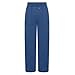 bawilom Women's Sweatpants Athletic Joggers Baggy Lounge Pants Fashion Drawstring Wide Leg Workout Trouser with Pockets Blue