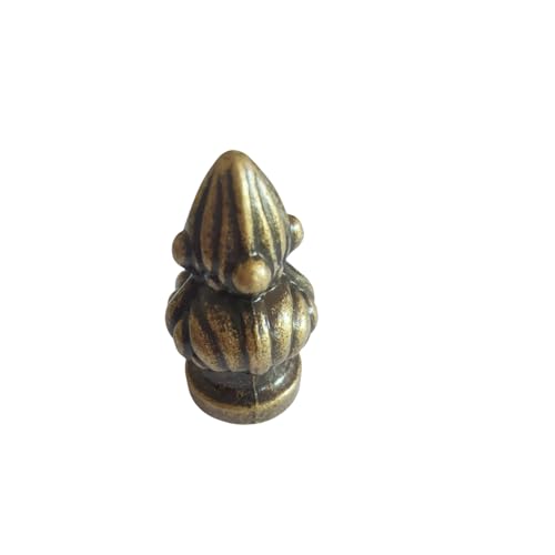 Image of Lamp Finial Cap Knob Lamp Decoration for Lamp Shade, Antique Brass Lamp Finial Cap Knob, 1-3 /8 Inches 2Pcs