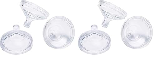 Image of Boon Unisex Boon NURSH Silicone Replacement Nipple, Air-Free Feeding, Stage 2 Medium Flow Multi 3 Count (Pack of 2) One Size