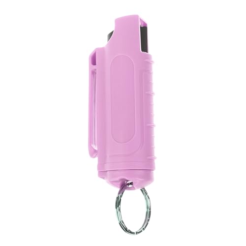 Llavero para Mujer Llavero con Botella de líquido irritante de 20 ml, Llavero espray de Pimienta, lla-Vero de autodefensa, lla-Verocon lla-Vero para Mujeres 03 (Rosa)