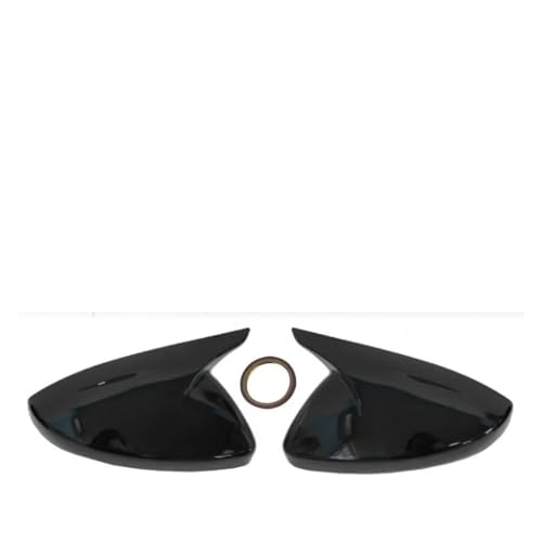 Coques de rétroviseurs pour Peugeot 2008 (2020-2023) en noir brillant