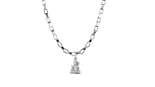 Médaillon Bajrang Bali en argent sterling et chaîne vénitienne pour homme et femme d'exception