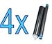 Price comparison product image 4x Brother PC71RF Compatible Thermal Transfer Roll Fax Film T71 T74 T76 T78 T82 T84 T86 T94 T96 T98 T104 T106 - 4 Roll Pack