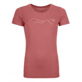 ORTOVOX-Damen-185-Merino-Mountain-TS-W-Unterhemd-Rouge-Rot-XS