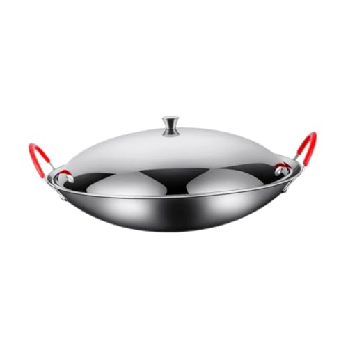 Wok de acero inoxidable con tapa, 10 pulgadas miniatura 6