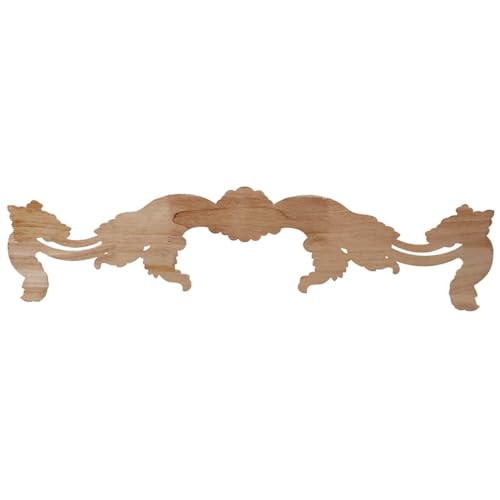 Apliques de madera tallada de 80 cm PooBa para decoración de muebles de hogar 7