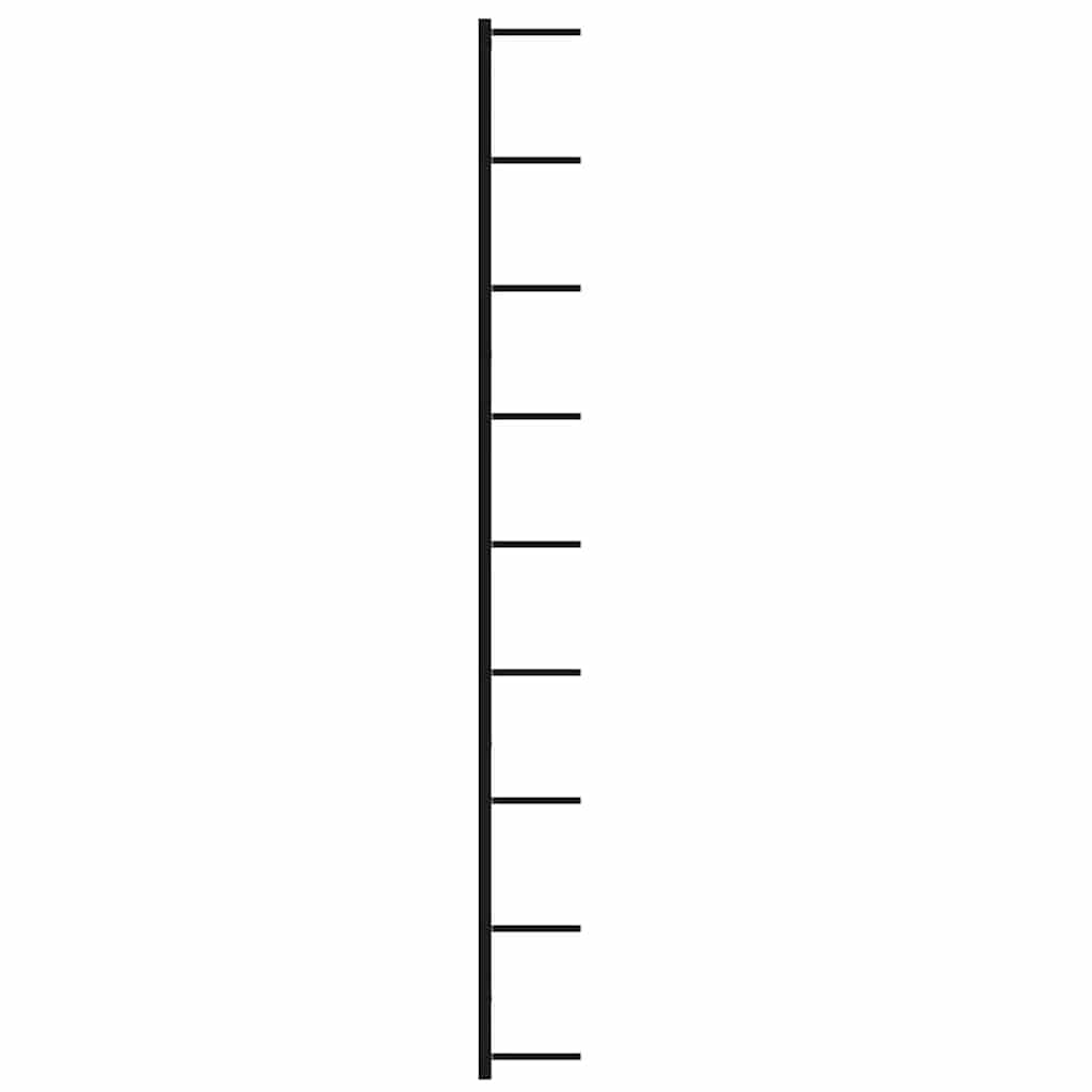 vidaXL Botelleros de Pared para 18 Botellas 2 Unidades Hierro Negro