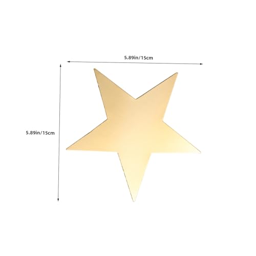 Recortes de Estrellas Doradas de Papel Listos para Decorar Pizarras sin Cortar 3