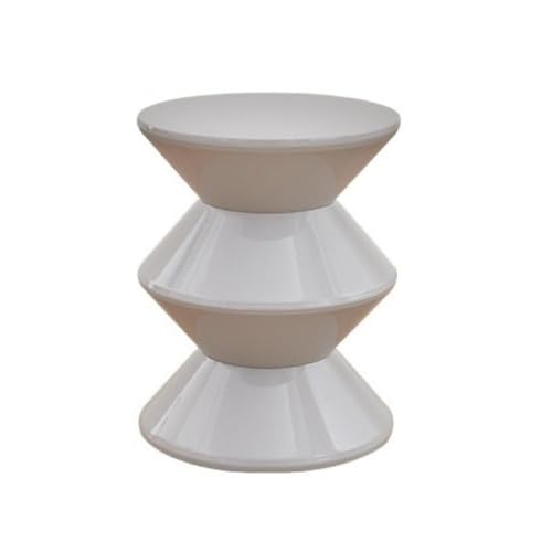 Versatile Round Plastic Table & Stool Set - Stylish Coffee Table for Living Room, Bedroom, Office - Multi-Functional Side Table for Home & Office Use
