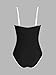 CUPSHE Women's One Piece Swimsuit One Shoulder Removable Straps Adjustable Bathing Suit Color Block Slimming Swimwear, M