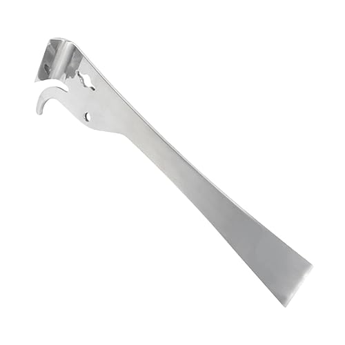 DECOMELODY Herramienta para Apicultores Acero Inoxidable Resistente Raspador Curvado para Colmenas Multifunción para Limpieza y Extracción de Miel
