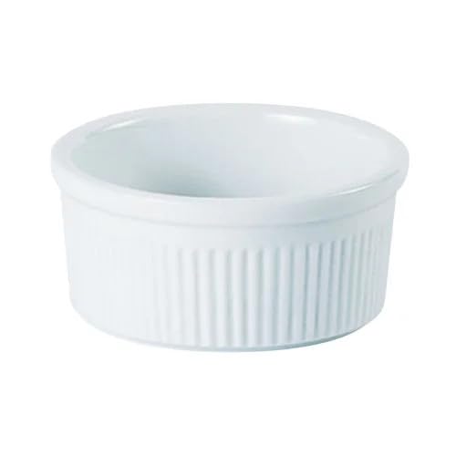 Ramekins Set Of 4 Porcelite 12-Pack White Fluted Ramekins - 2oz, 6.5cm ...