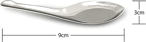 Small Mini Measuring Spoons, Stainless Steel, Perfect for Spice Jars, Masala Dabba Spice Spoon, Storage Tins, Coffee, Tea, Condiments, Sugar, Honey, Milk Powder, Ice Cream - Set of 6