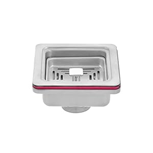 KrissKross Granite/Quartz Kitchen Sink Single Big Bowl- Quartz Classic Sink 24 x 18 x 9 inch, Matt finish with Sink Coupling/Waste Pipe (Black Color)