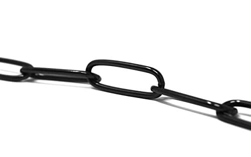 Herm Sprenger Black Stainless Steel Long Link Fur Saver Dog Training Collar | No-Pull Slip Chain For Small Medium Large Dogs For Easy Control Made In Germany | 3Mm, 50Cm (20In) #TOP4