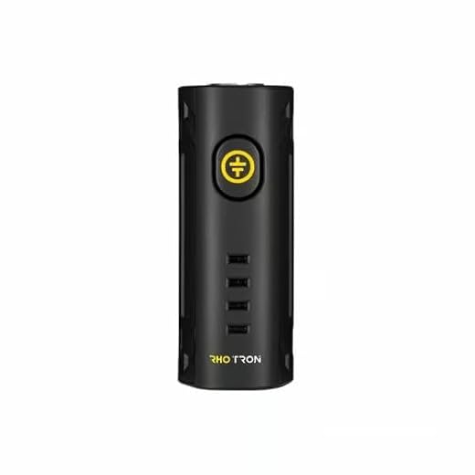 Tronian Rhotron (Schwarz) | Günstiger Akku mit 510er Gewinde | Kompatibel mit den meisten 510er-Kartuschen | 4 Spannungseinstellungen | USB-C Aufladen | LED-Beleuchtung