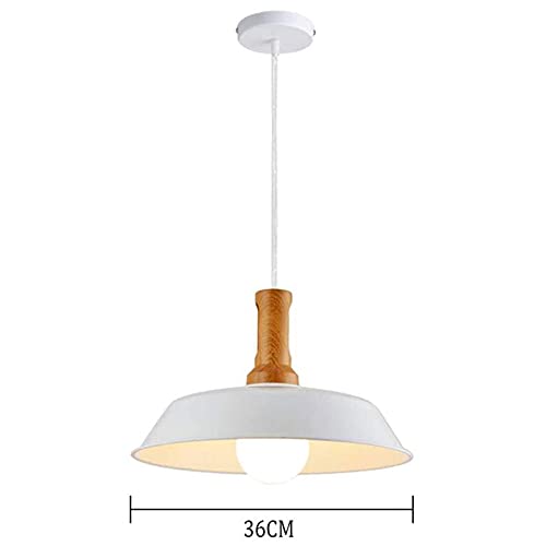 Lámpara de techo vintage E27 con pantalla de aluminio reflectante para comedor 7