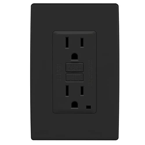 Leviton Renu GFCI Outlet Kit, 15 Amp, RGF15-KOB, Onyx Black by Leviton - Used condition - CA$17.06