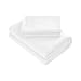 Prime Bedding Sábanas de cama – 3 piezas sábanas individuales, sábana bajera ajustable con bolsillo profundo, sábana encimera, funda de almohada – blanco