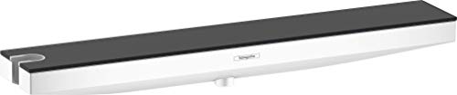 Image of Hansgrohe 26843700 Rainfinity Porter 500 Wall Connection Shelf Matte White, Shower Holder Left