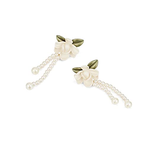 Pendientes de Plata 925 con borlas de flores como regalo sofisticado de joyería para mujer 3