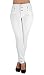 Fashion2Love K1031 - Colombian Design, Levanta Cola, High Waist Skinny Jeans In White Size 11
